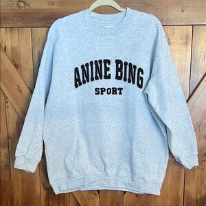 ANINE BING Crew Neck Sweatshirt